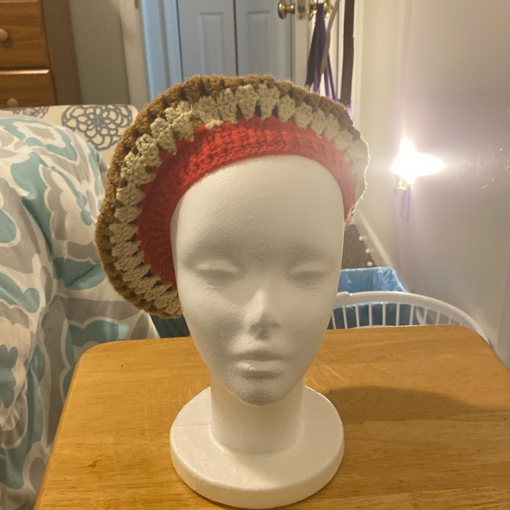 Crochet Tam,, One Size For All,, Great Condition.